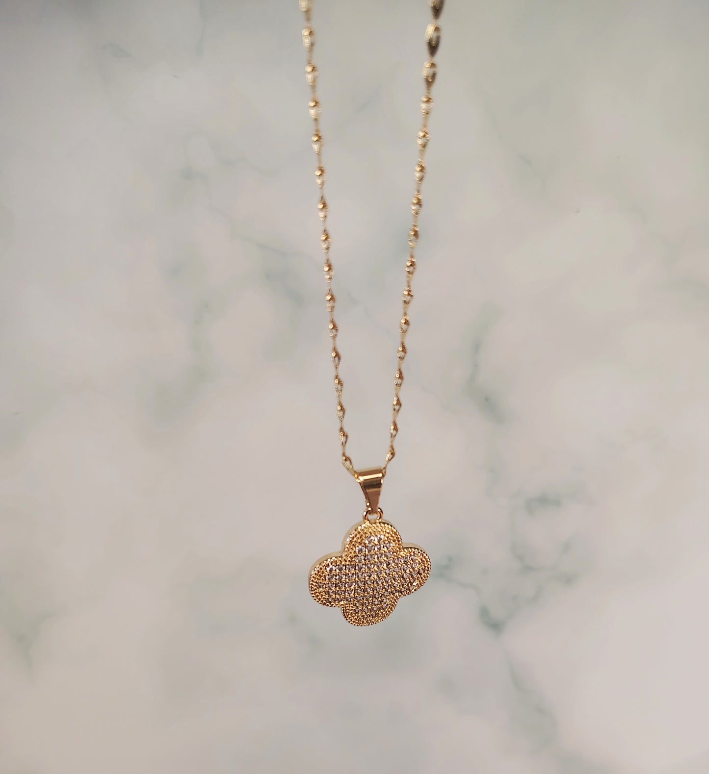 Gold Clover Necklace #N04